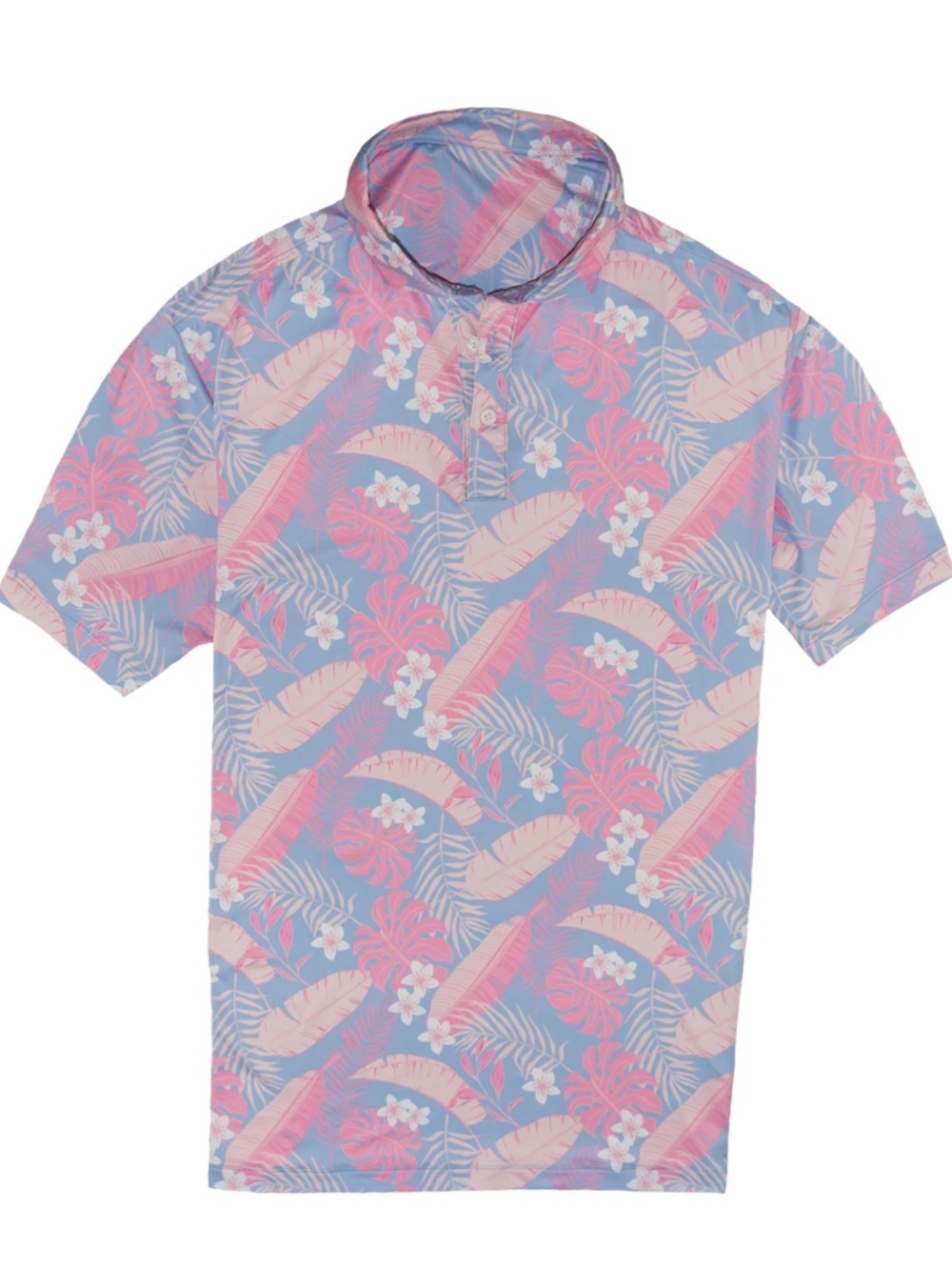 Meripex The Tropics Tropical Print Summer Resortwear Golf Polo